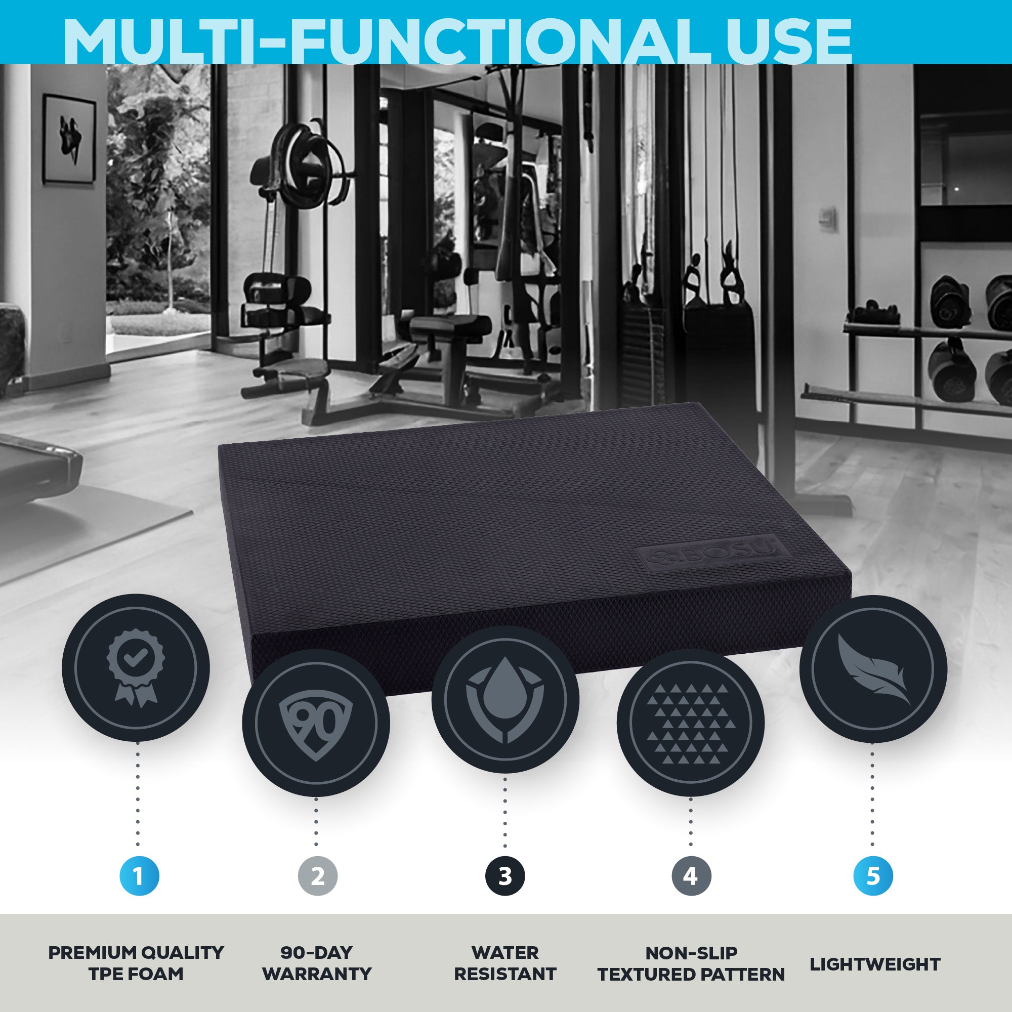 bosu-balance-pad-cuscino-propriocettivo-in-schiuma-tpe image 2