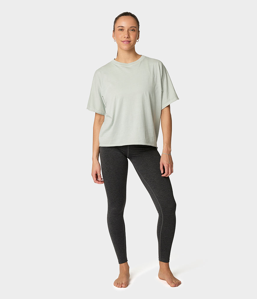 manduka-connection-maglietta-donna-cotone-biologico-cropped image 1