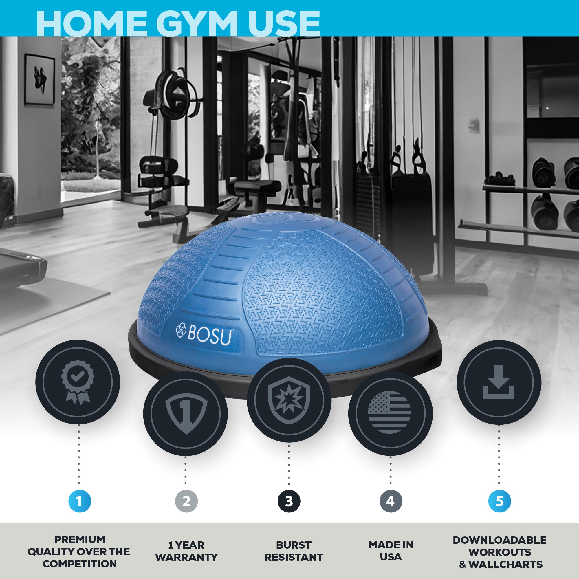 bosu-corlok-nexgen-home-balance-trainer-con-locking-system-e-wall-guard image 2