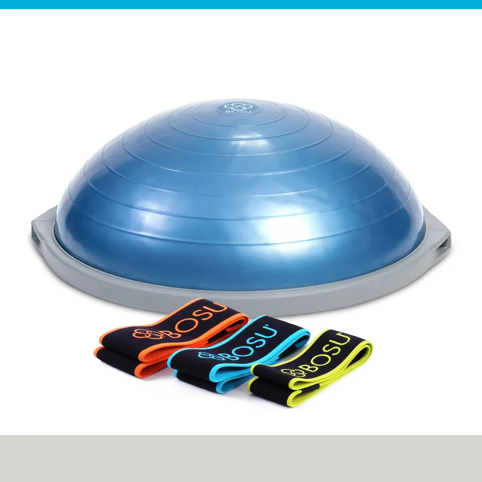bosu-pro-balance-trainer-bande-elastiche-tessuto-bundle image 1