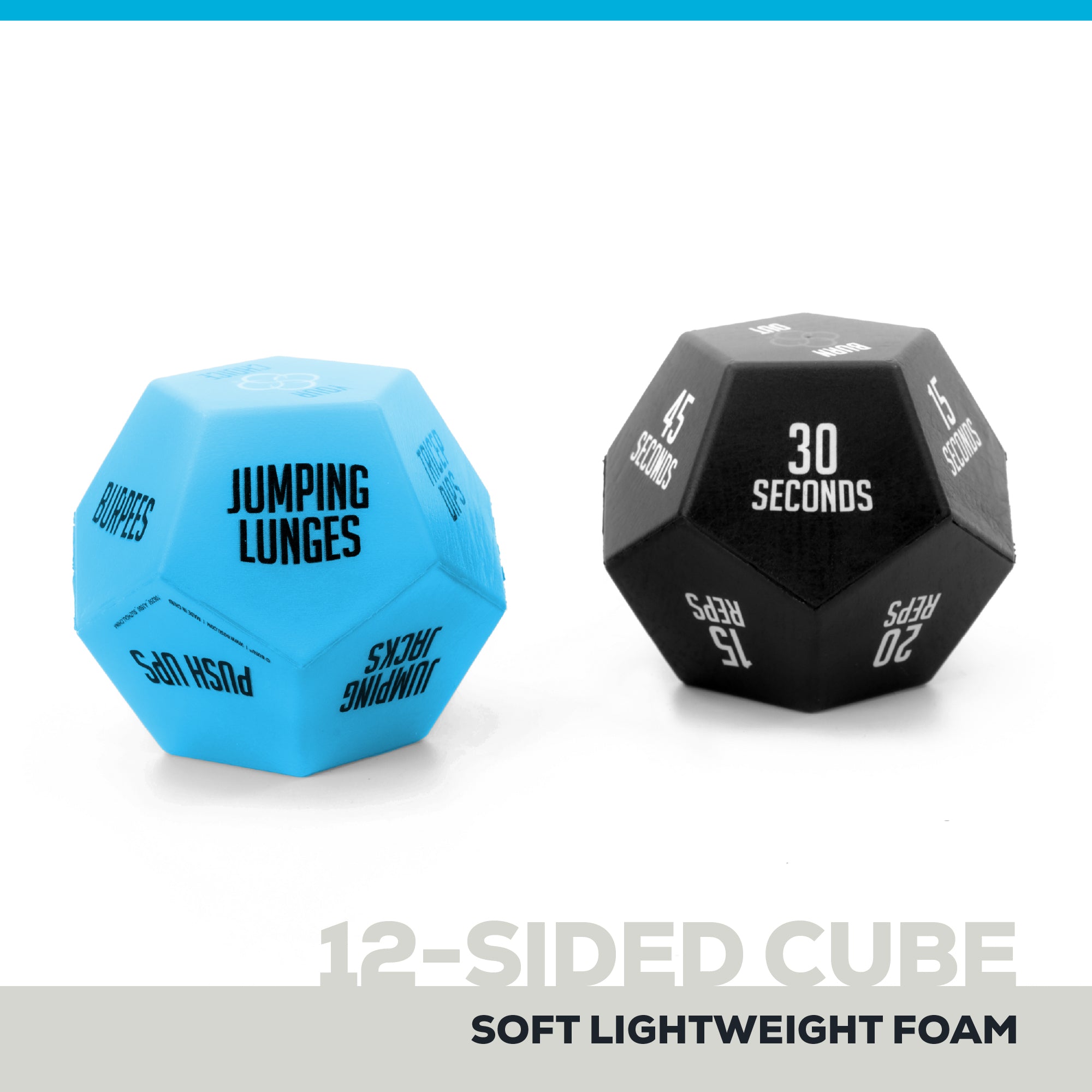 bosu-exercise-dice-set-2-dadi-12-facce-in-schiuma-con-borsa image 6