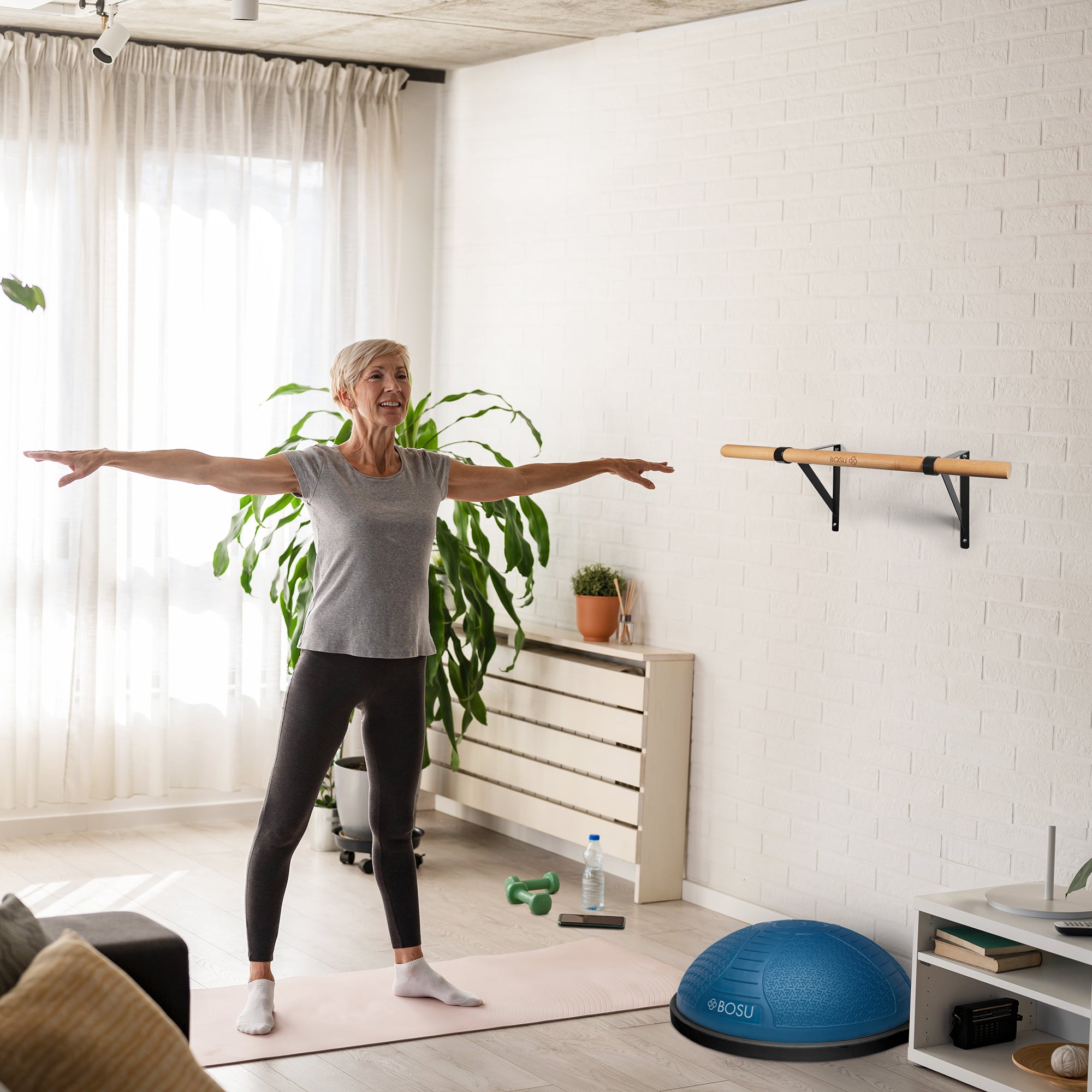 bosu-corlok-nexgen-home-balance-trainer-balance-bar-bundle image 7