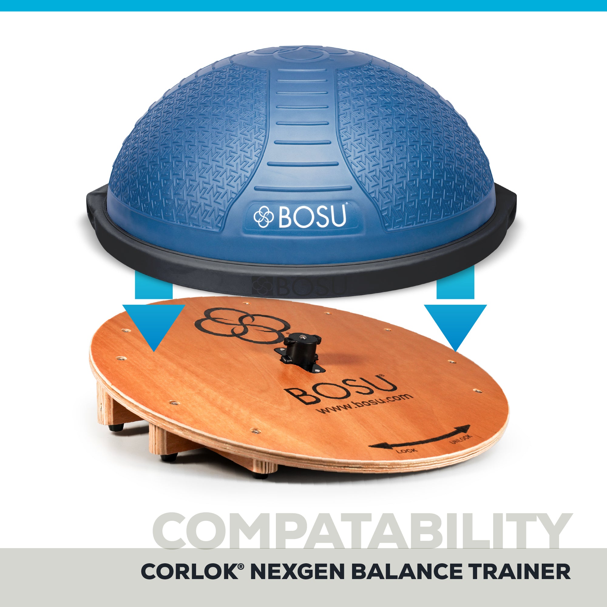 bosu-corlok-nexgen-home-balance-trainer-wedge-bundle image 7