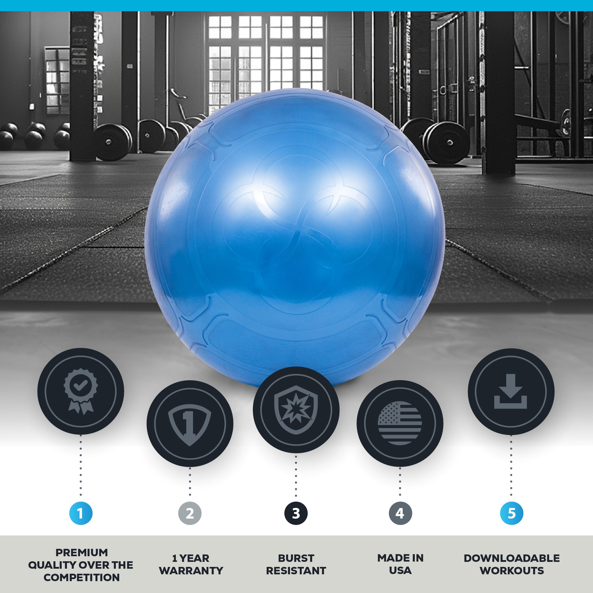 bosu-exercise-ball-65cm-palla-fitness-antiscoppio image 2