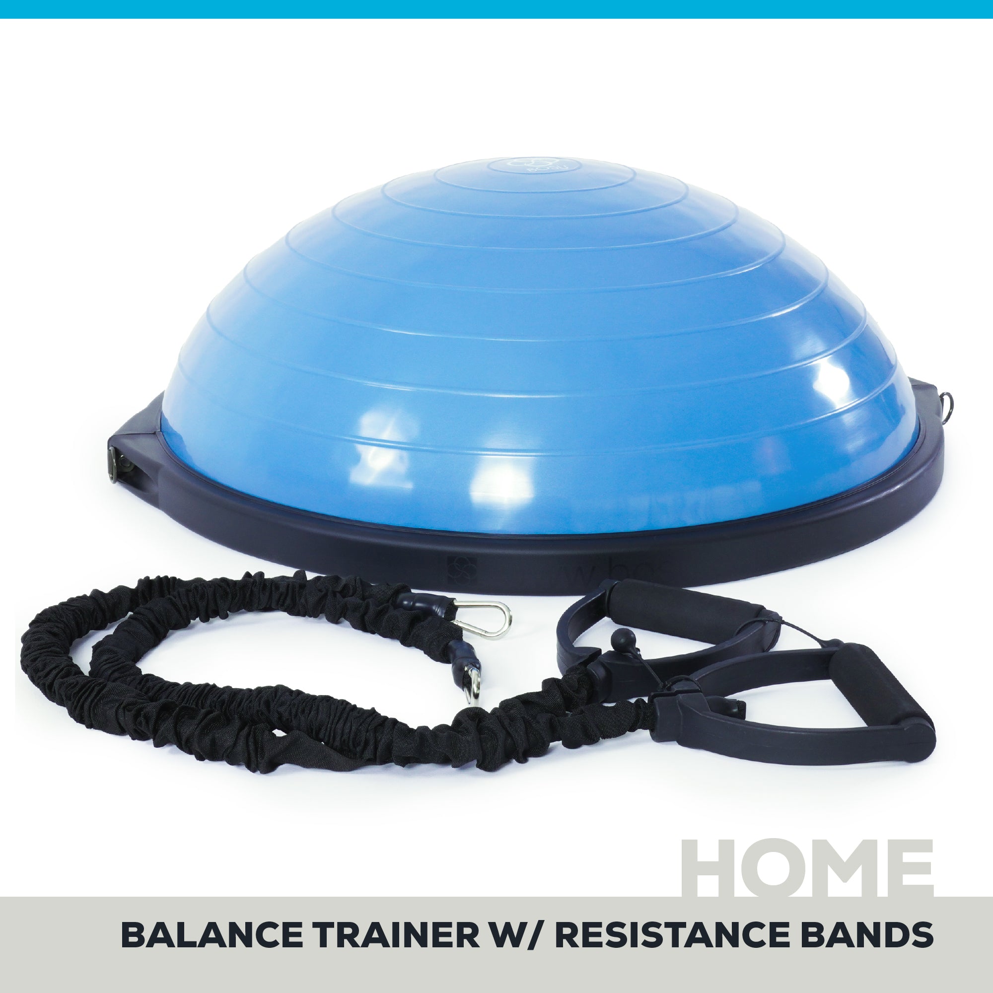bosu-home-balance-trainer-con-bande-di-resistenza image 1