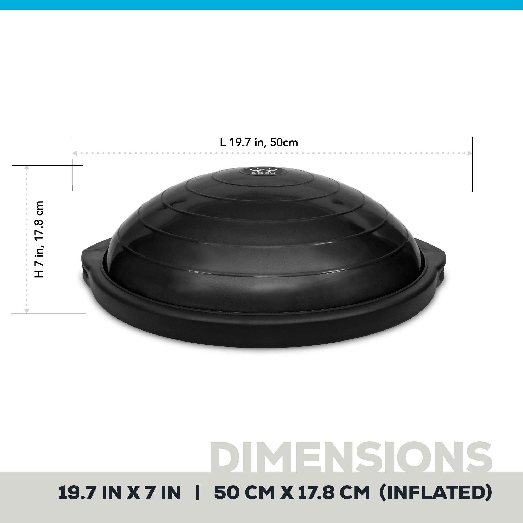 bosu-sport-balance-trainer-50cm-compatto-da-viaggio image 4