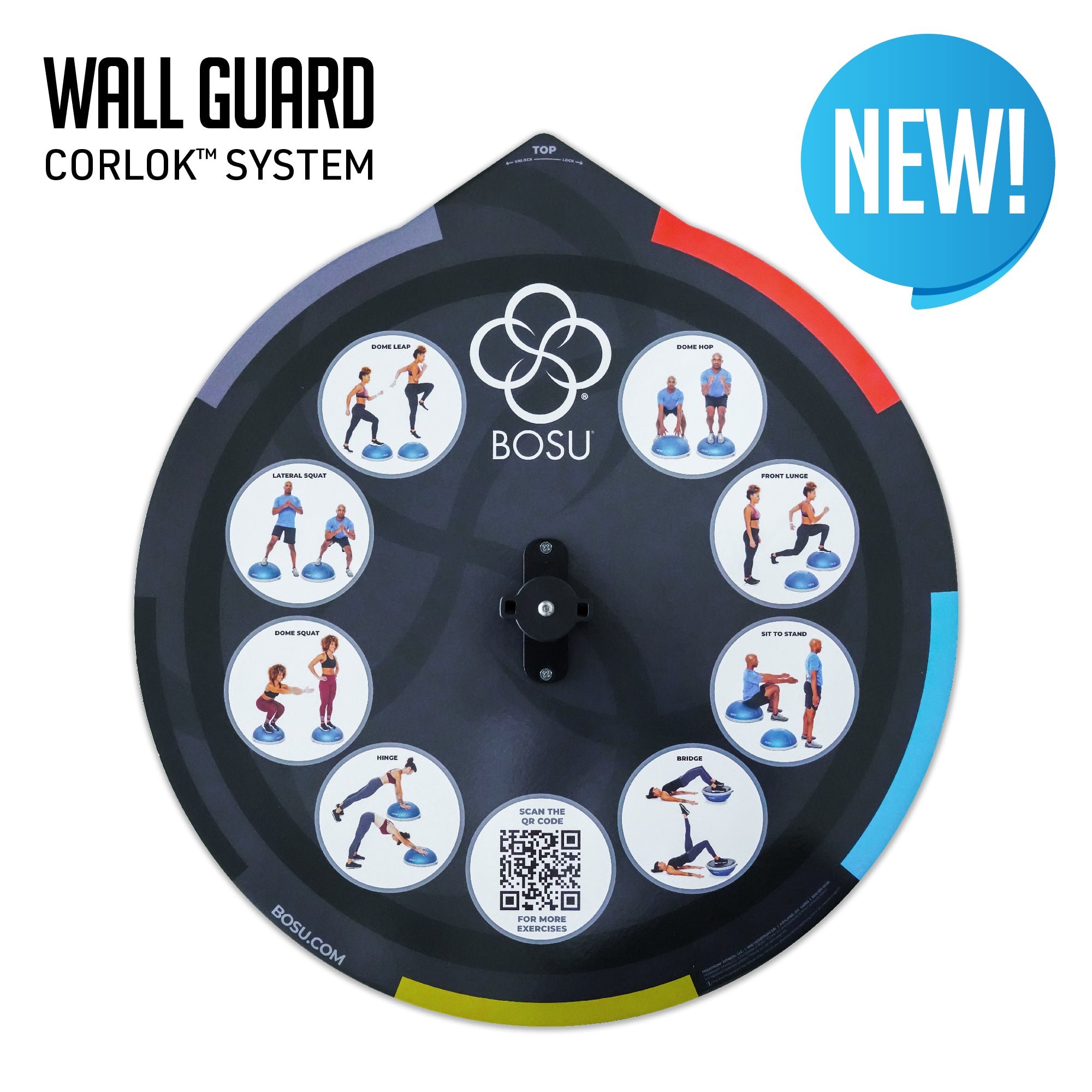 bosu-corlok-nexgen-home-balance-trainer-balance-bar-bundle image 5