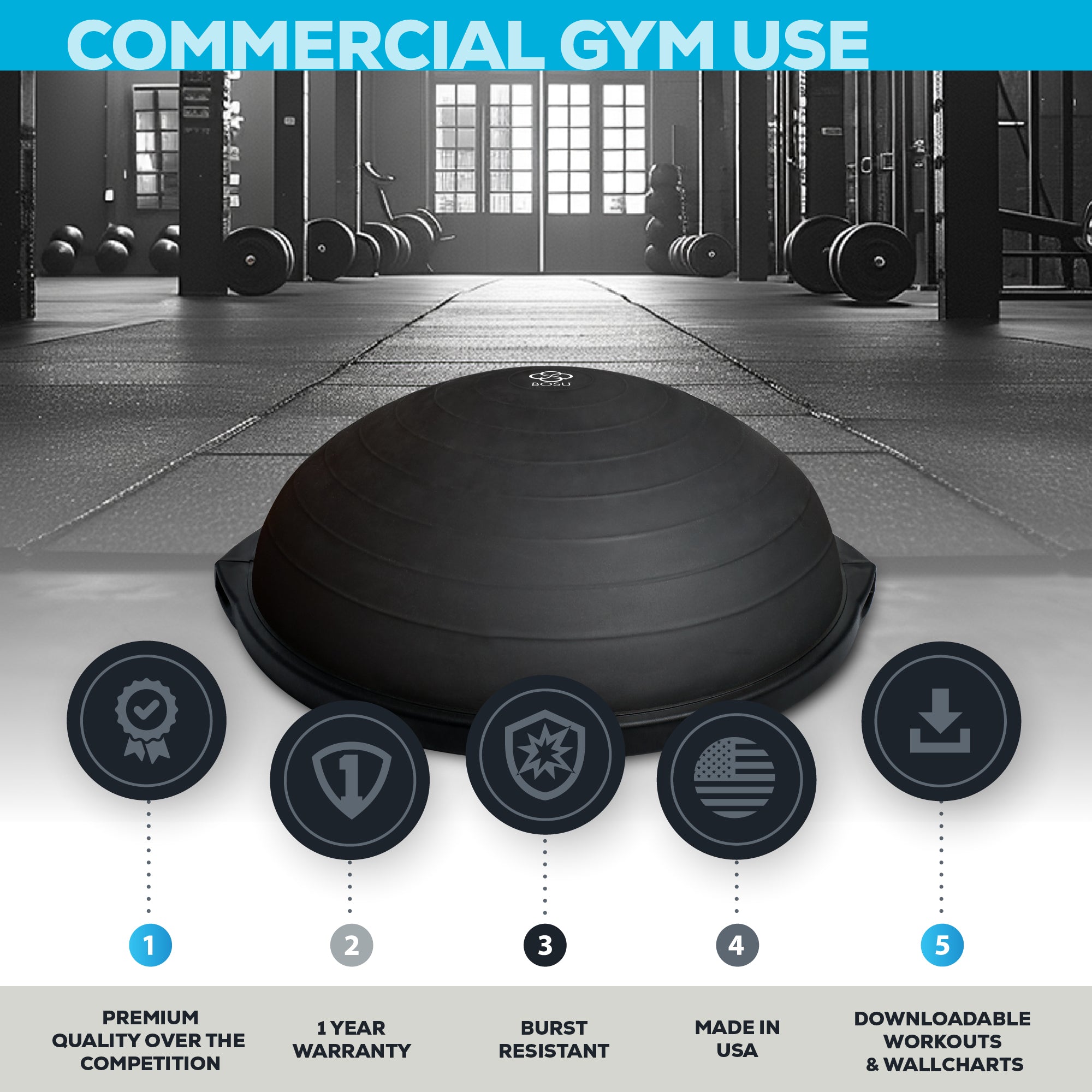 bosu-pro-balance-trainer-matte-black image 2