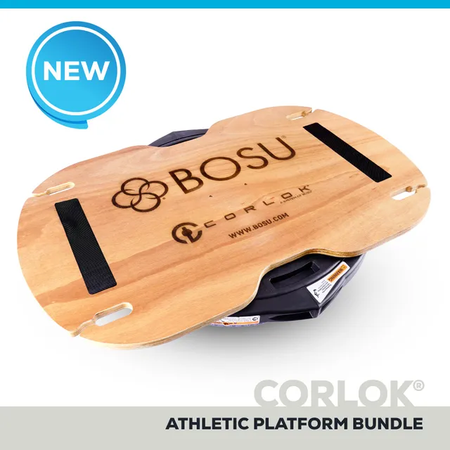 bosu-corlok-nexgen-home-balance-trainer-athletic-platform-bundle image 1