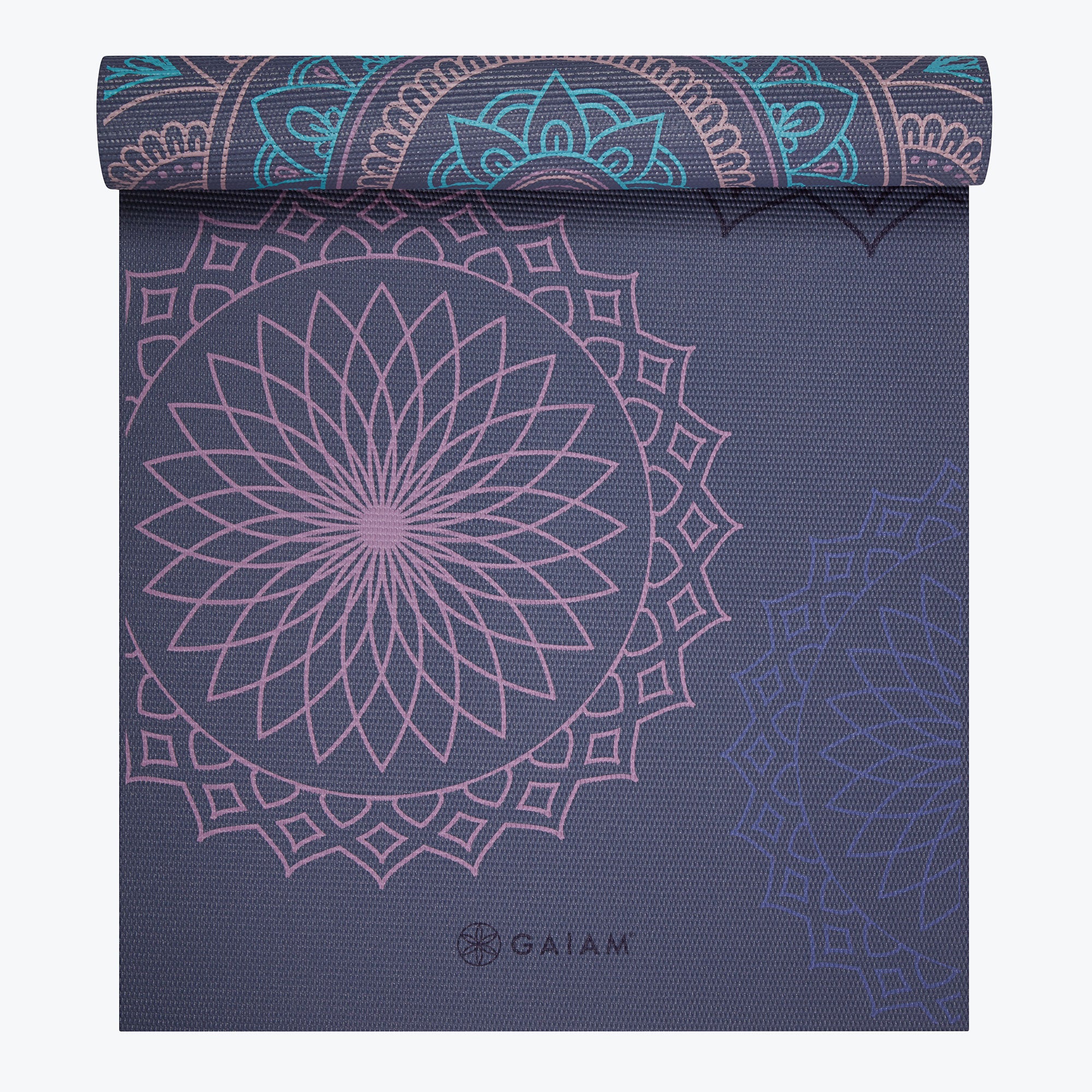 gaiam-premium-reversible-purple-illusion-tappetino-yoga-6mm image 5