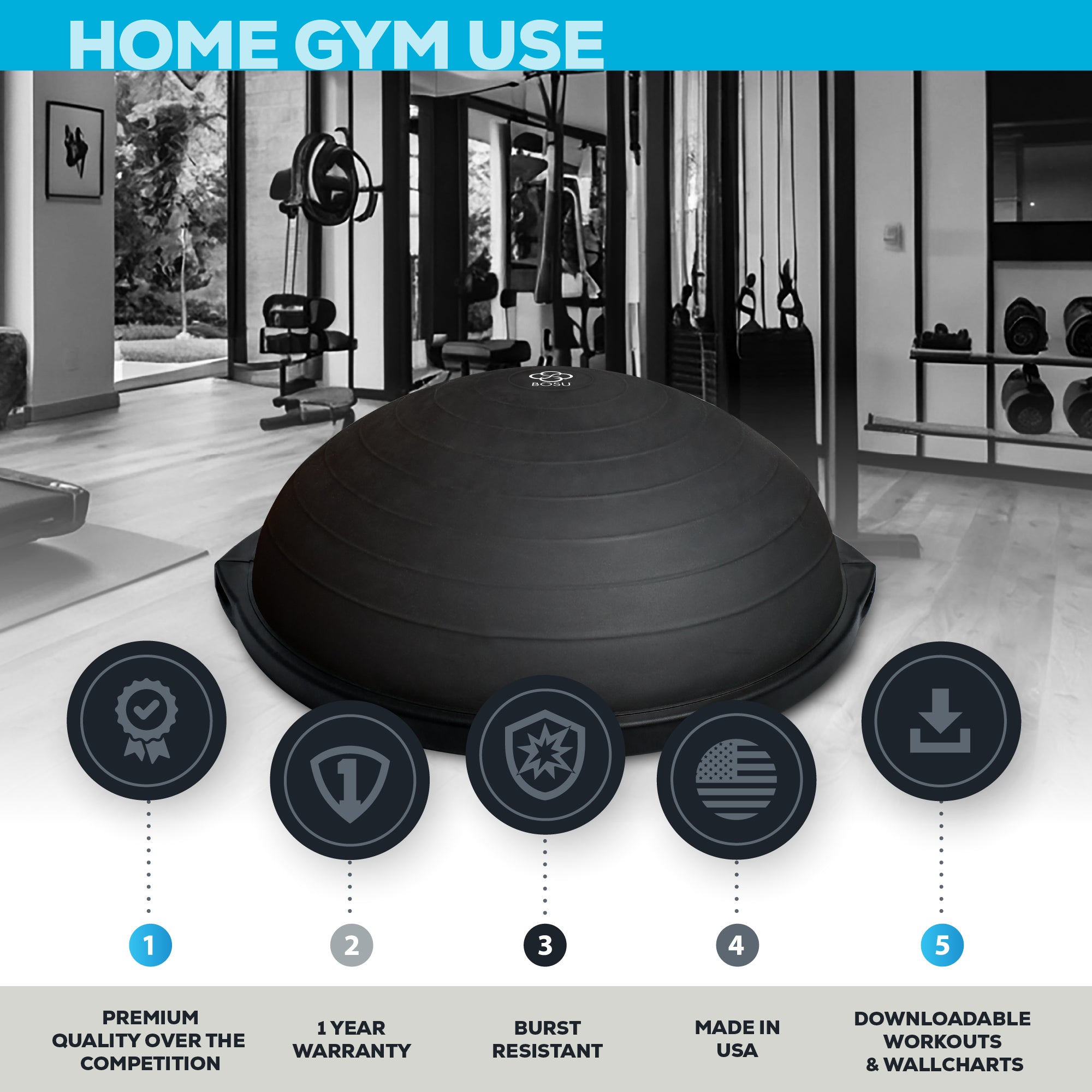 bosu-home-balance-trainer-nero-opaco image 2