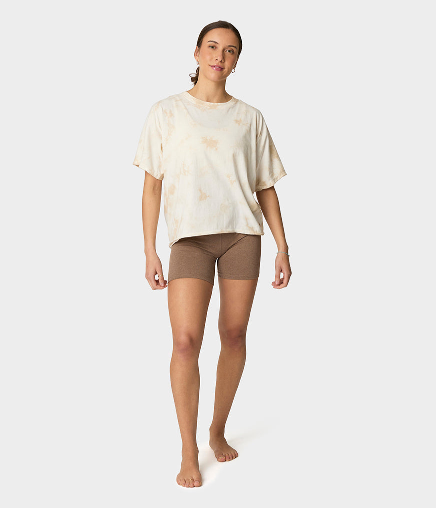manduka-connection-maglietta-donna-cotone-biologico-cropped image 2