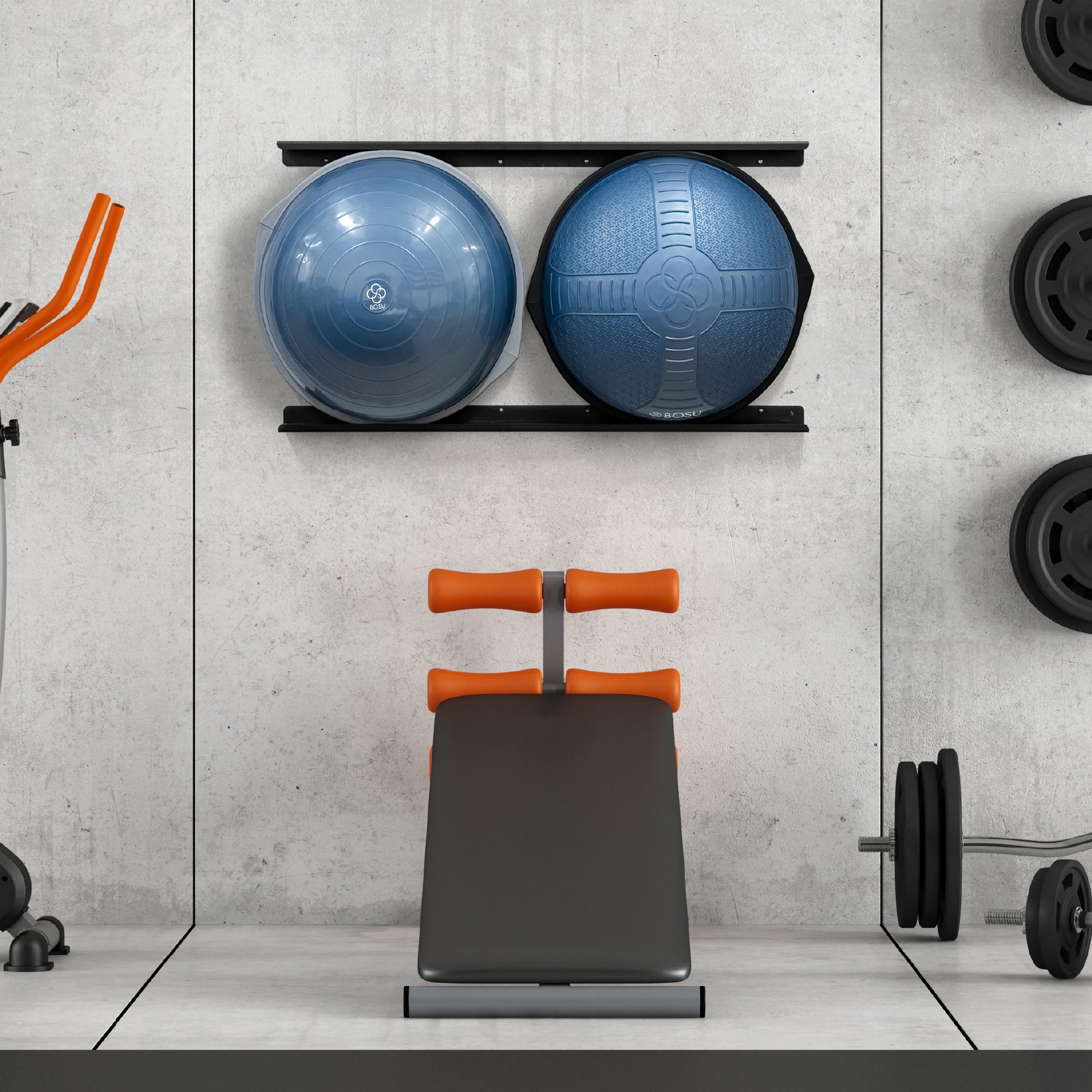 bosu-double-storage-wall-bracket-supporto-2-balance-trainer image 6