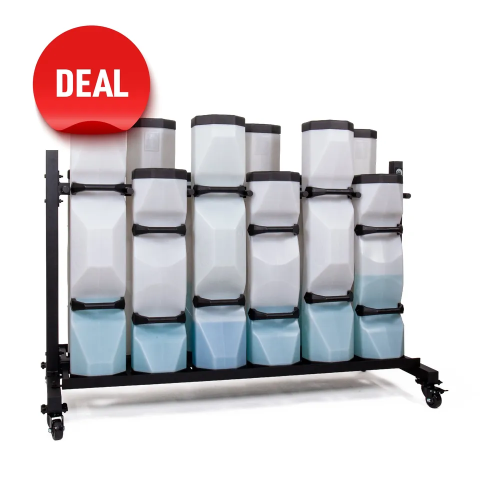 bosu-surge-40-60-storage-rack-rastrelliera-acciaio-12-posti-con-ruote image 1